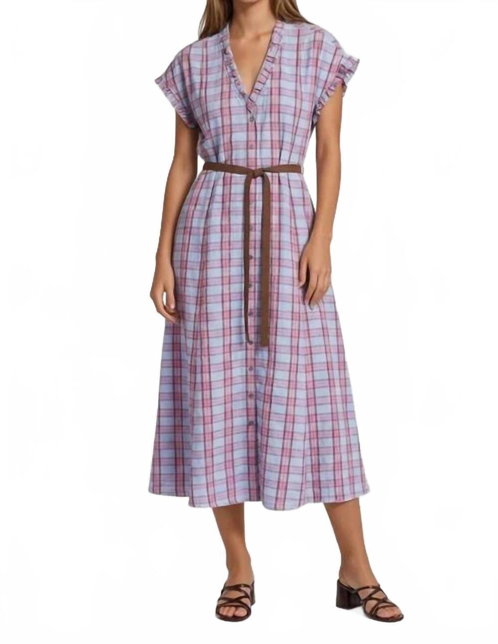 NEW XIRENA dixie midi dress in lunar blue